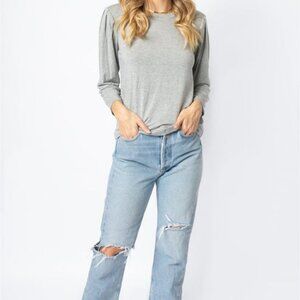 Heather Grey Long Sleeve Top